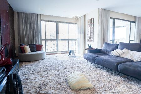 sala de apartamento à venda com 4 quartos, 271m² em Vila da Serra, Nova Lima