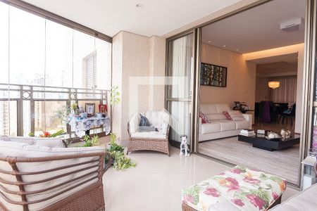 varanda sala de apartamento à venda com 4 quartos, 271m² em Vila da Serra, Nova Lima
