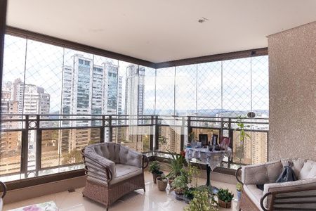 varanda sala de apartamento à venda com 4 quartos, 271m² em Vila da Serra, Nova Lima