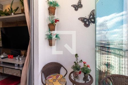 Varanda da Sala de apartamento à venda com 3 quartos, 62m² em Vila Amélia, São Paulo