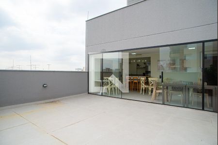 Studio para alugar com 27m², 1 quarto e sem vaga Studio para alugar com 27m², 1 quarto e sem vagaÁrea comum - Varanda do Salão de festas