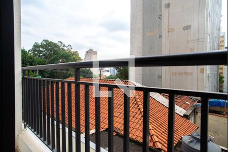 Varanda da Sala/Quarto de kitnet/studio para alugar com 1 quarto, 27m² em Bela Vista, São Paulo