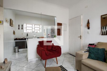 Sala  de casa para alugar com 2 quartos, 74m² em Tupi, Praia Grande