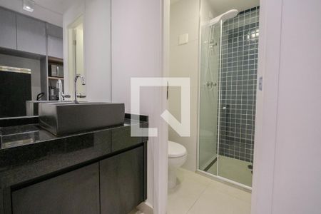 Studio para alugar com 24m², 1 quarto e sem vaga Studio para alugar com 24m², 1 quarto e sem vagaBanheiro