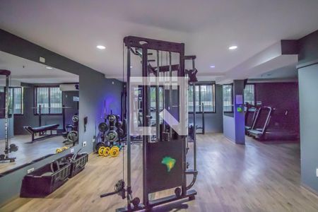 Apartamento para alugar com 42m², 1 quarto e 1 vaga Apartamento para alugar com 42m², 1 quarto e 1 vagaÁrea comum - Academia