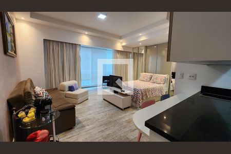 Detalhe Sala de apartamento para alugar com 1 quarto, 44m² em Pompéia, Santos