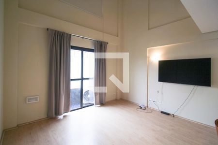 Sala de apartamento para alugar com 1 quarto, 55m² em Indianópolis, São Paulo