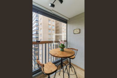 Varanda da Sala de apartamento para alugar com 1 quarto, 30m² em Brooklin, São Paulo