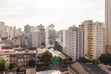Varanda - Vista de apartamento à venda com 1 quarto, 38m² em Campos Elíseos, São Paulo