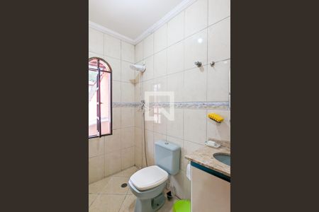 Banheiro da suíte de casa à venda com 3 quartos, 160m² em Montanhão, São Bernardo do Campo