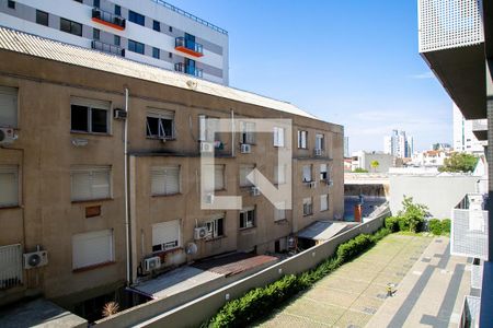 vista sala de apartamento para alugar com 1 quarto, 25m² em Cidade Baixa, Porto Alegre