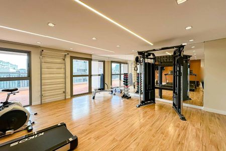 Apartamento para alugar com 28m², 1 quarto e sem vaga Apartamento para alugar com 28m², 1 quarto e sem vagaÁrea comum - Academia