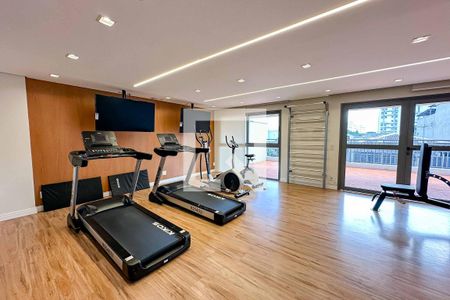 Apartamento para alugar com 28m², 1 quarto e sem vaga Apartamento para alugar com 28m², 1 quarto e sem vagaÁrea comum - Academia