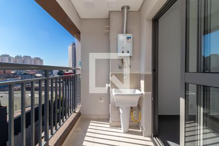 Varanda - Área de Serviço de apartamento para alugar com 1 quarto, 28m² em Parada Inglesa, São Paulo