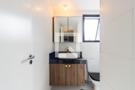 Banheiro de kitnet/studio para alugar com 1 quarto, 24m² em Vila Olímpia, São Paulo