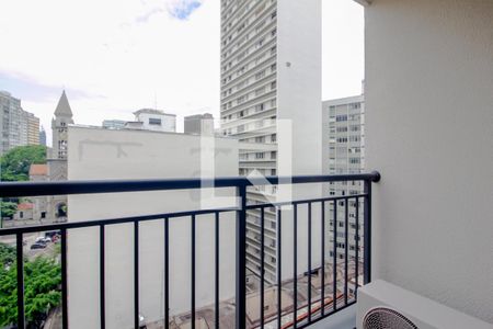 Varanda de apartamento para alugar com 1 quarto, 28m² em República, São Paulo