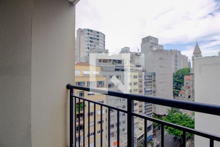 Varanda de apartamento para alugar com 1 quarto, 28m² em República, São Paulo
