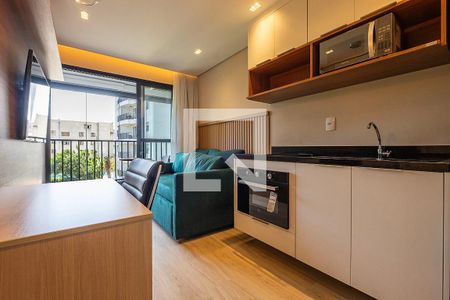 Sala/Cozinha de apartamento para alugar com 1 quarto, 33m² em Pinheiros, São Paulo