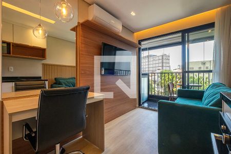 Sala/Cozinha de apartamento para alugar com 1 quarto, 33m² em Pinheiros, São Paulo