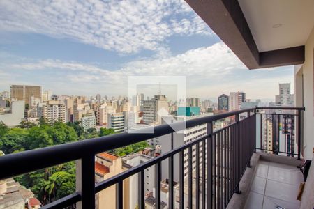 Varanda de apartamento à venda com 2 quartos, 44m² em Vila Buarque, São Paulo