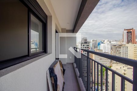 Varanda de apartamento à venda com 2 quartos, 44m² em Vila Buarque, São Paulo
