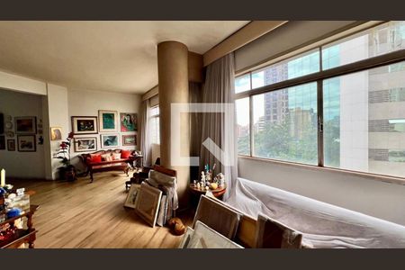 Sala de apartamento à venda com 4 quartos, 160m² em Funcionários, Belo Horizonte