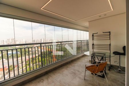 Sacada Sala de apartamento à venda com 3 quartos, 81m² em Tatuapé, São Paulo