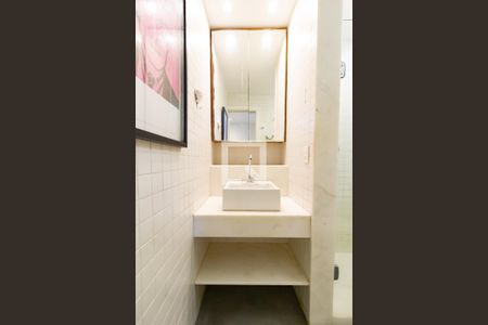 Detalhe do banheiro  de kitnet/studio para alugar com 1 quarto, 36m² em Leblon, Rio de Janeiro