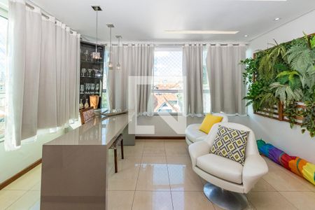 Varanda da Sala de apartamento à venda com 4 quartos, 140m² em Alto Barroca, Belo Horizonte