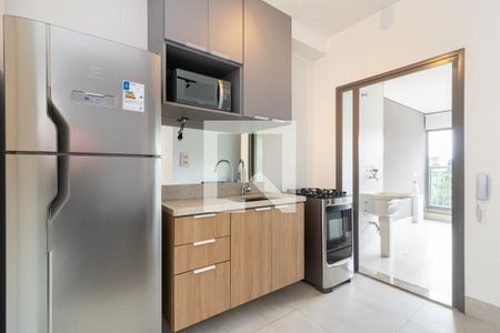 Cozinha de apartamento para alugar com 2 quartos, 65m² em Indianópolis, São Paulo