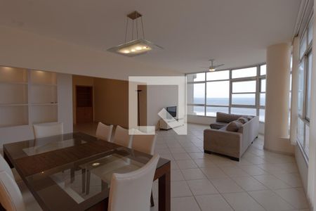 Sala de apartamento para alugar com 3 quartos, 180m² em Pitangueiras, Guarujá