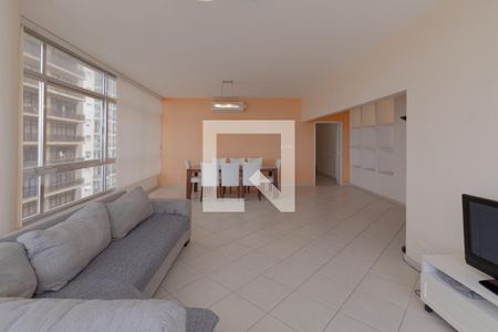 Sala de apartamento para alugar com 3 quartos, 180m² em Pitangueiras, Guarujá