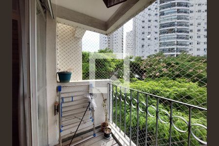 Varanda da Sala de apartamento para alugar com 3 quartos, 77m² em Vila Sofia, São Paulo