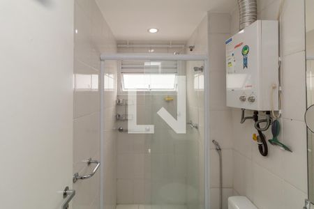 Banheiro de kitnet/studio para alugar com 1 quarto, 28m² em Santa Cecília, São Paulo