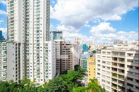 Vista da Sala de apartamento à venda com 2 quartos, 98m² em Consolação, São Paulo
