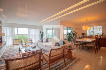Sala de apartamento para alugar com 4 quartos, 254m² em Barra da Tijuca, Rio de Janeiro