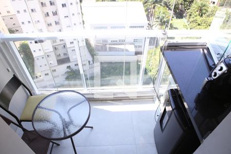 Varanda da Sala de apartamento para alugar com 1 quarto, 41m² em Vila Andrade, São Paulo