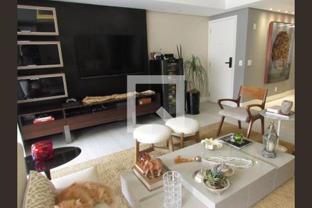 Sala de apartamento para alugar com 4 quartos, 142m² em Paraíso do Morumbi, São Paulo