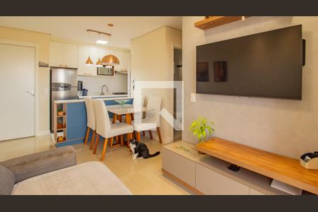 Sala/Cozinha de apartamento à venda com 2 quartos, 54m² em Jardim Shangai, Jundiaí