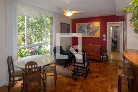 Sala de apartamento para alugar com 2 quartos, 50m² em Gávea, Rio de Janeiro