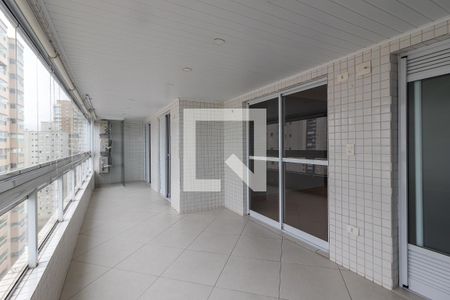 Varanda da Sala de apartamento para alugar com 2 quartos, 101m² em Aviação, Praia Grande