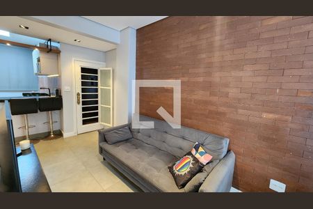 Sala de apartamento para alugar com 1 quarto, 39m² em Boqueirão, Santos