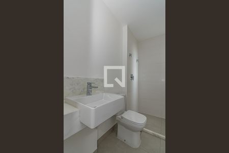 Banheiro da Suíte 1 de apartamento à venda com 3 quartos, 125m² em Nova Campinas, Campinas