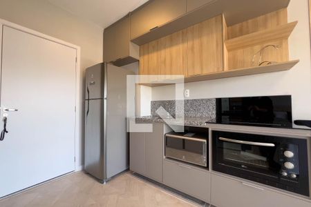 Cozinha de kitnet/studio à venda com 1 quarto, 27m² em Vila Clementino, São Paulo