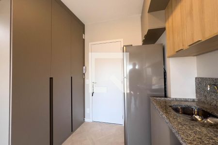 Cozinha de kitnet/studio à venda com 1 quarto, 27m² em Vila Clementino, São Paulo