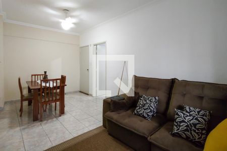 Sala de apartamento para alugar com 1 quarto, 60m² em Tupi, Praia Grande