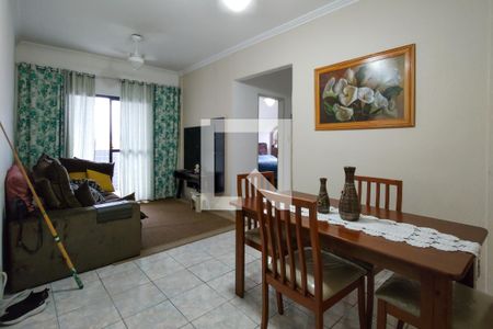 Sala de apartamento para alugar com 1 quarto, 60m² em Tupi, Praia Grande