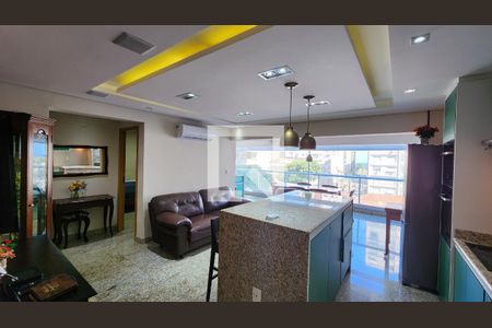 Sala de apartamento para alugar com 2 quartos, 80m² em Pompéia, Santos