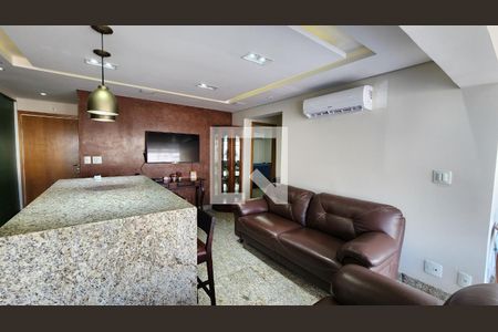 Sala de apartamento para alugar com 2 quartos, 80m² em Pompéia, Santos