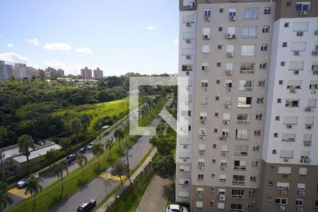 Quarto 1 - Vista  de apartamento para alugar com 1 quarto, 54m² em Jardim Carvalho, Porto Alegre